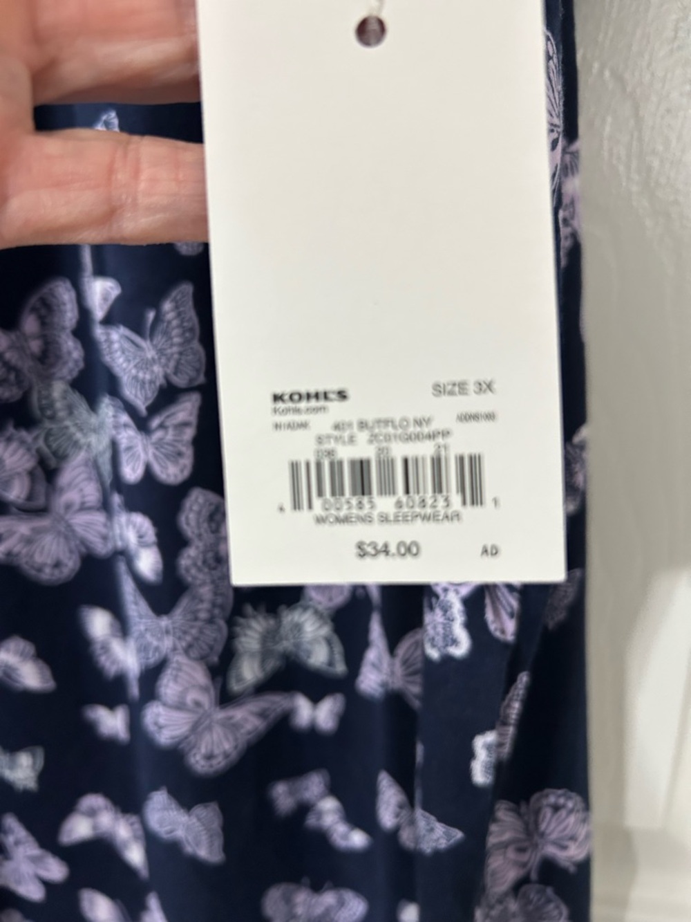 3 NWT Women's Kohl’s Croft & Barrow Intimates Night Gowns SIZE 3XL - Picture 6 of 13